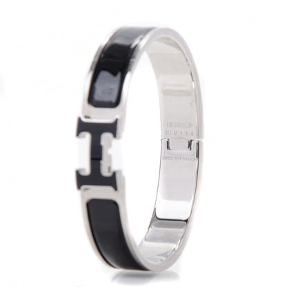Hermes Enamel Narrow Clic Clac H Bracelet PM Black 4 of 4