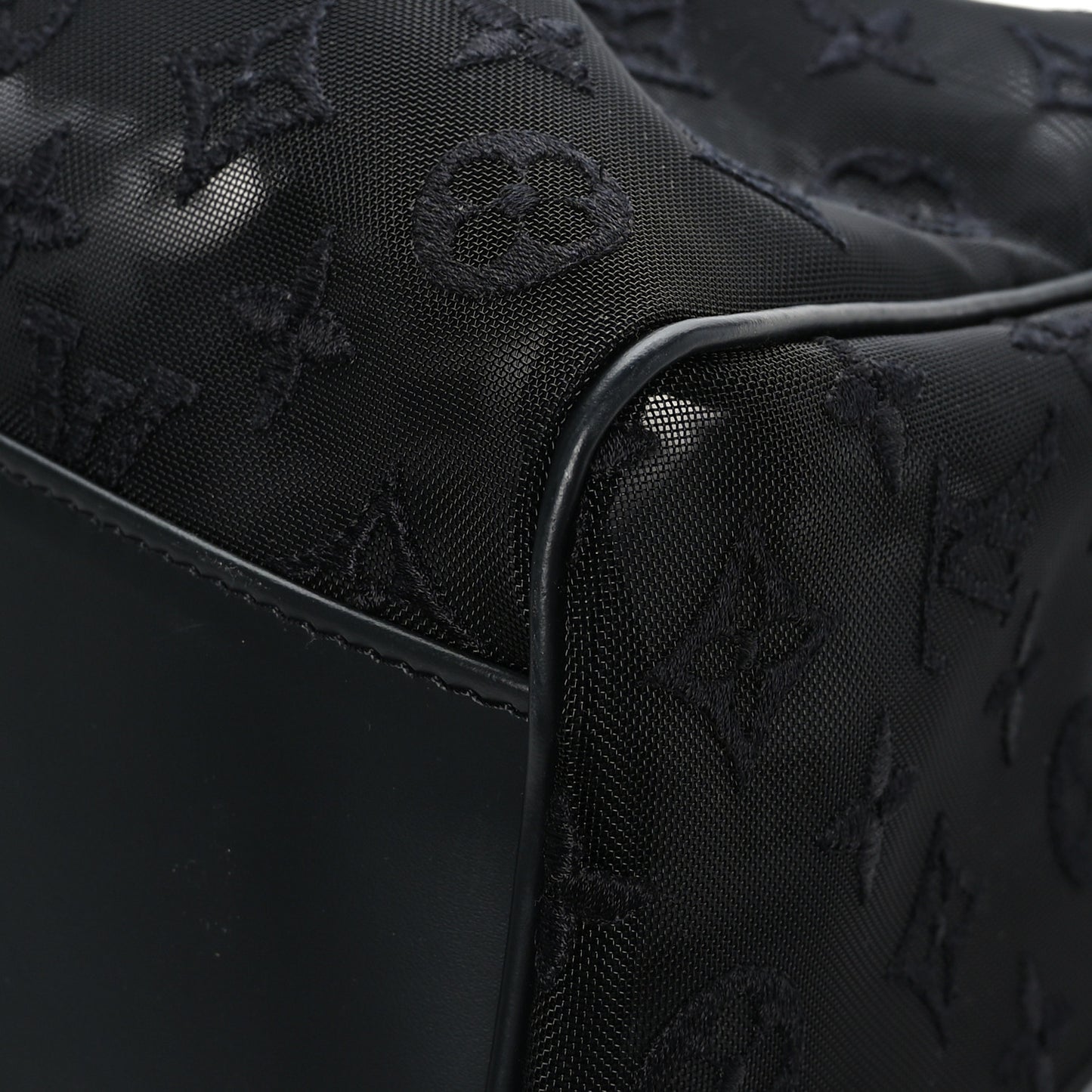 Monogram See Through Keepall Bandouliere 50 Black