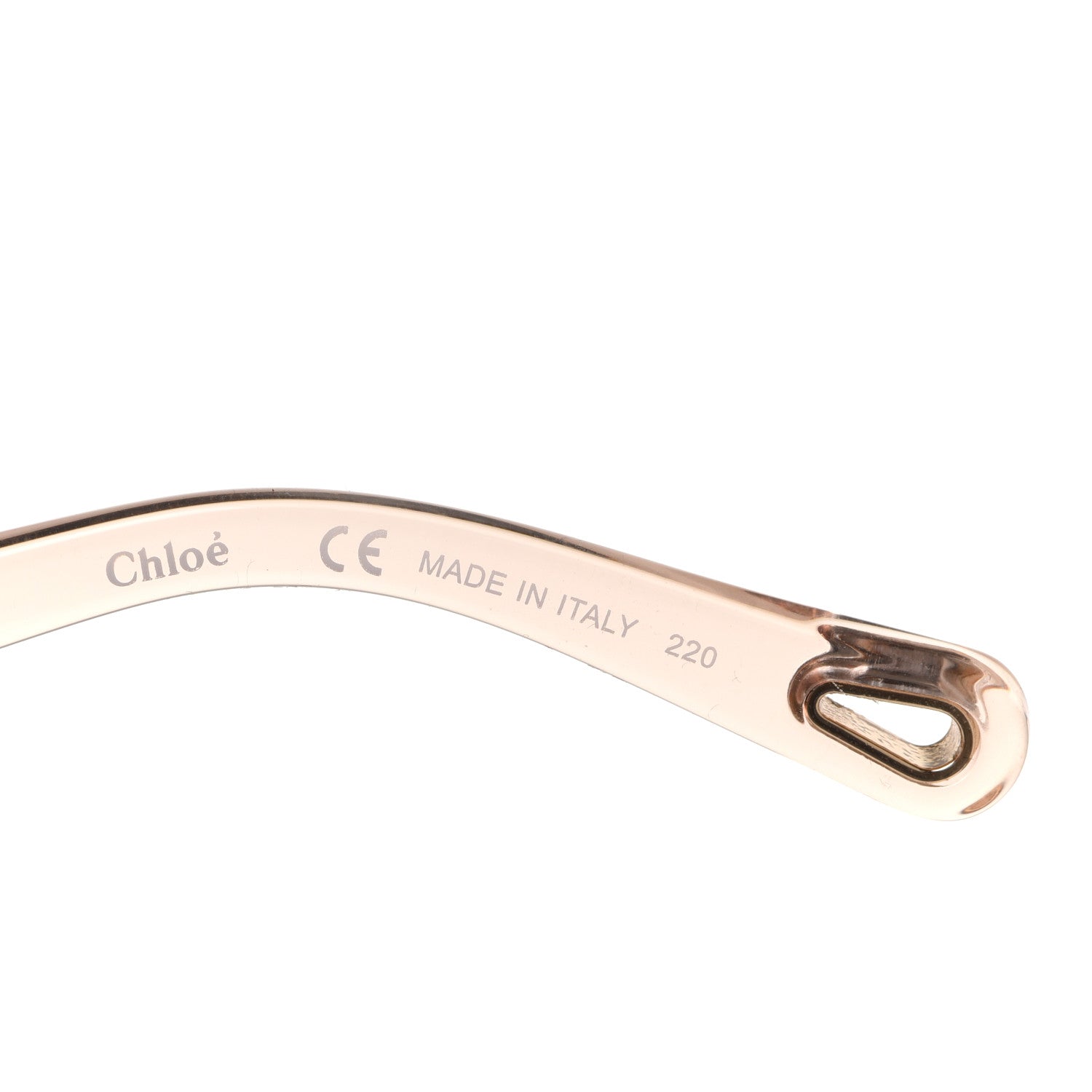 Chloe Oversized Square Sunglasses CE737S Peach Pink 6 of 7