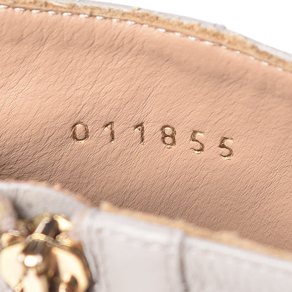 Chloe Nappa Sheepskin Studded Susanna Ankle Boots 36.5 Grey Gold 7 of 9