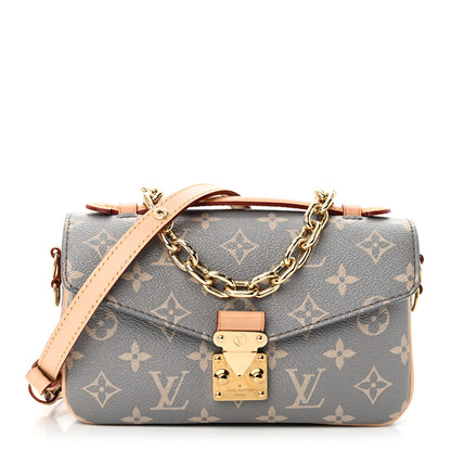 Louis Vuitton Monogram Pochette Metis East West Trianon Gray 1 of 9