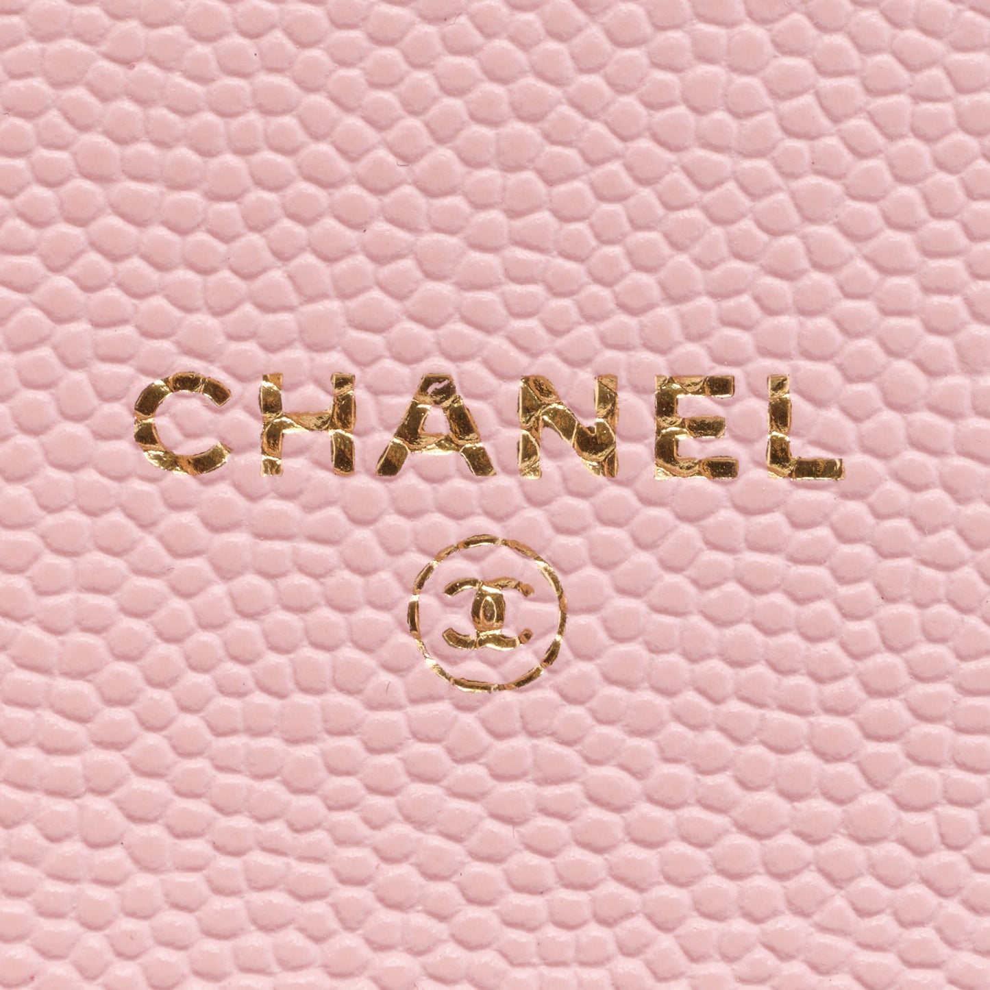 Caviar Quilted Flap Card Holder Wallet Light Pink