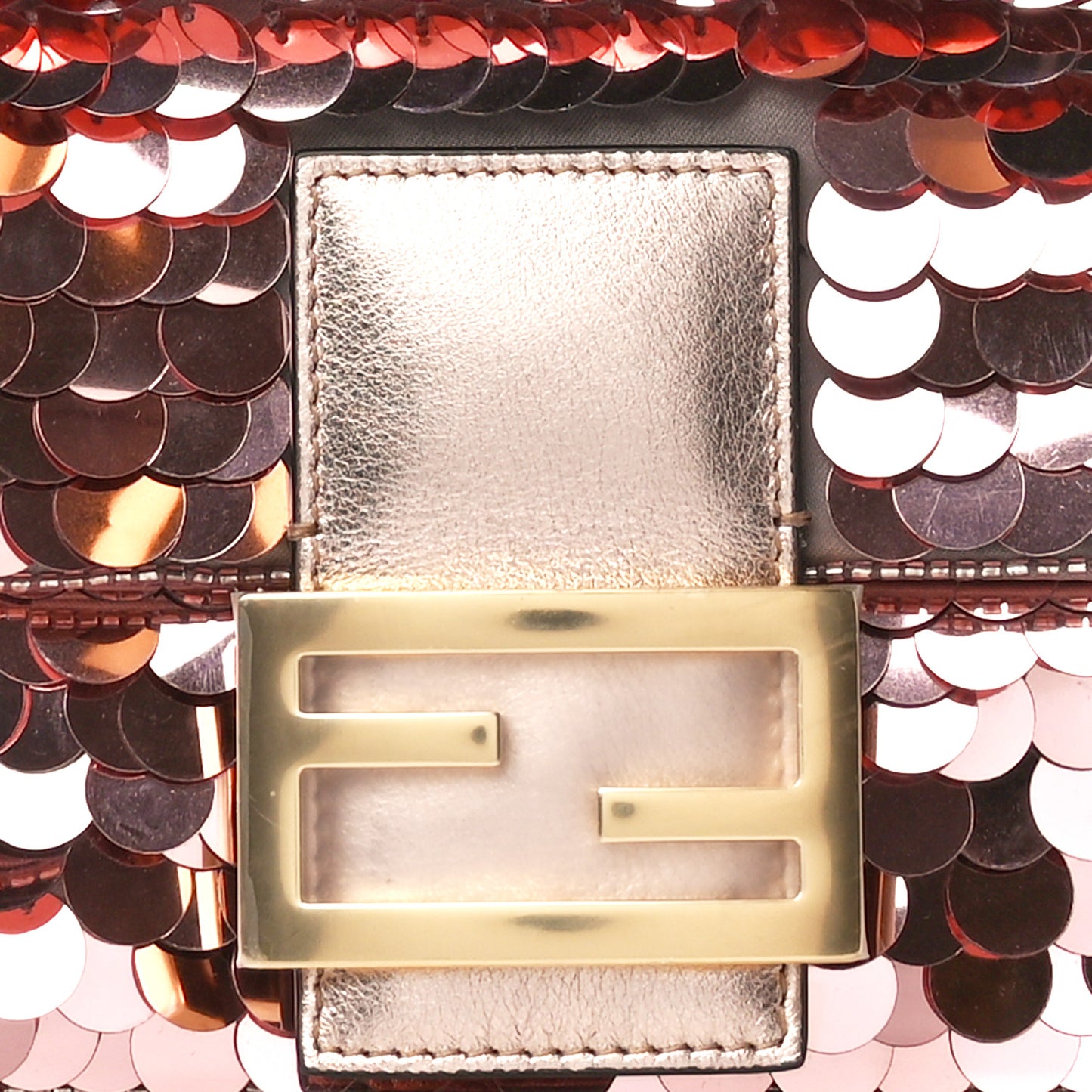 Satin Paillettes Catalan Mirror Mini Baguette 1997 Antico Rame