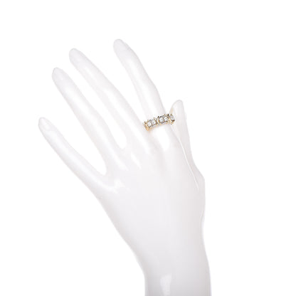 Tiffany 18K Yellow Gold Platinum Diamond Schlumberger Sixteen Stone Ring 51 5.75 2 of 5