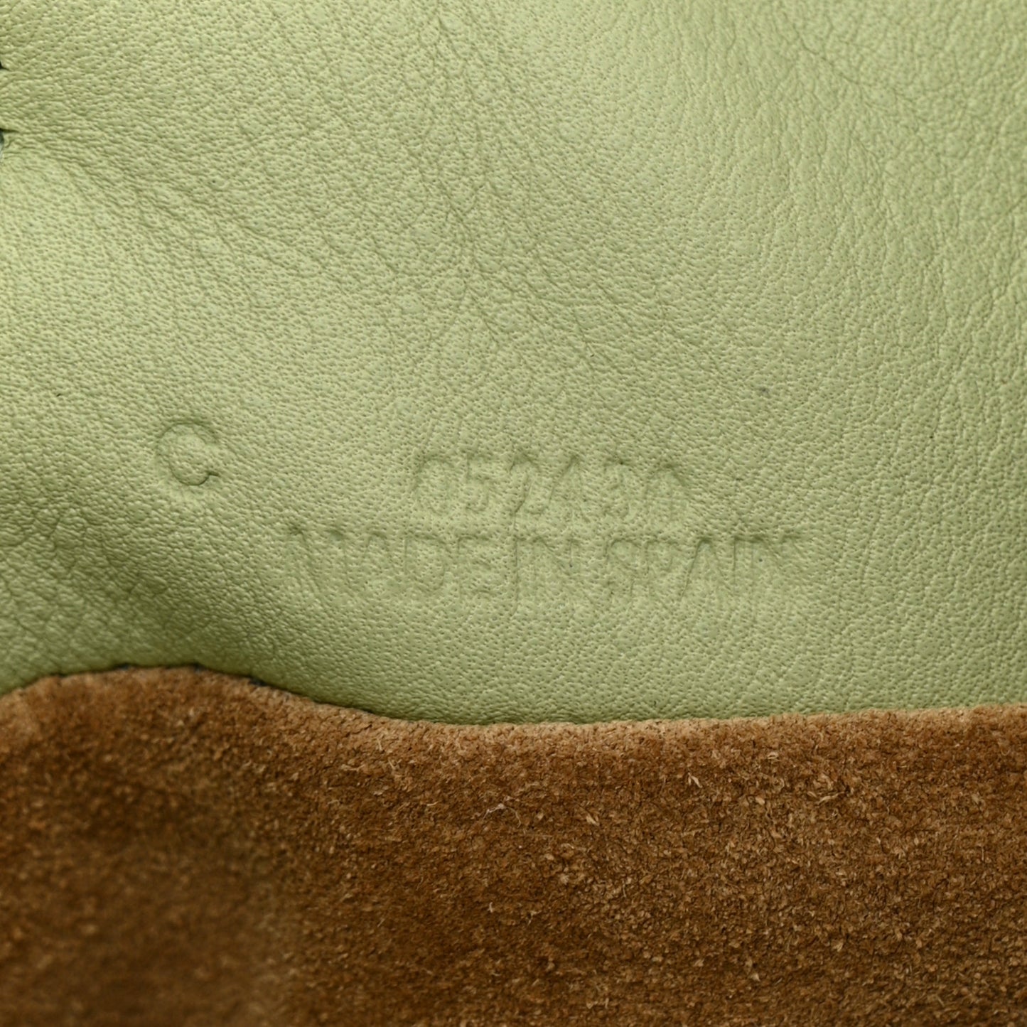 Calfskin Mini Flamenco Knot Clutch Light Pear