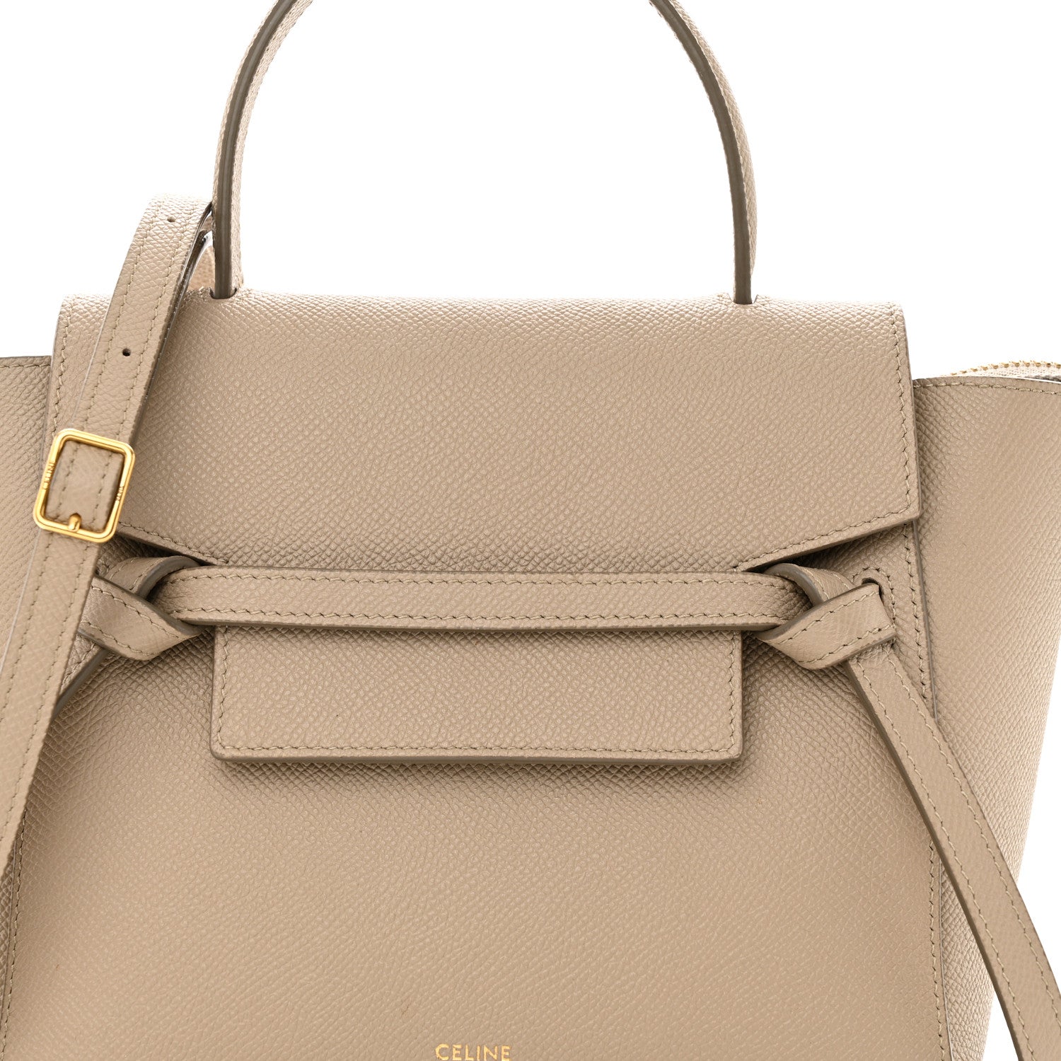 Celine Grained Calfskin Nano Belt Bag Light Taupe 8 of 11