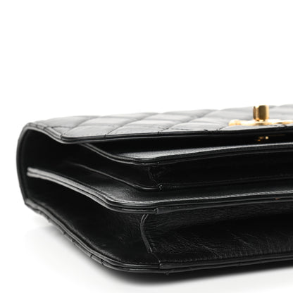 Chanel Calfskin Caviar Quilted Chain Handle Flap Black 10 of 12