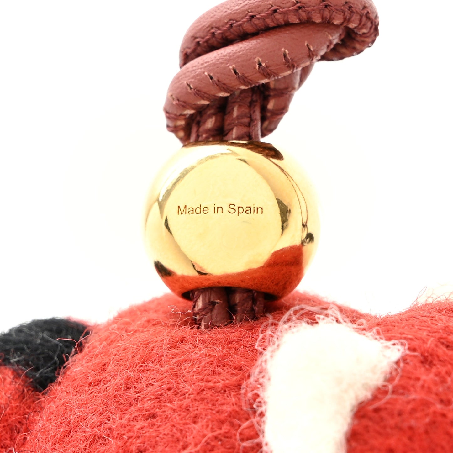 Calfskin Felt Panda Bag Charm