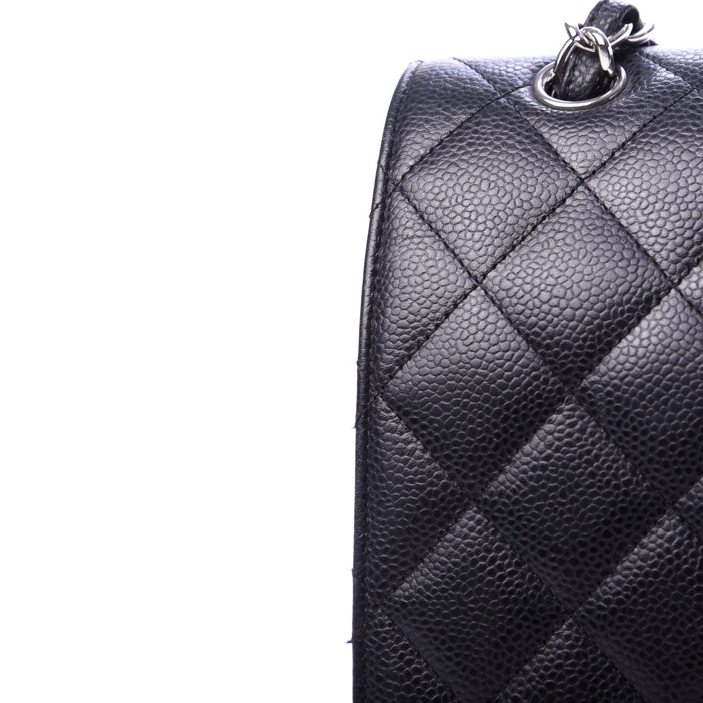 Caviar Quilted Maxi Double Flap Black