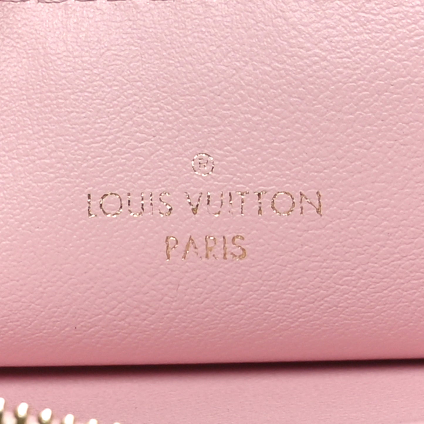 Damier Azur Felicie Chain Wallet Zippered Insert Rose Ballerine