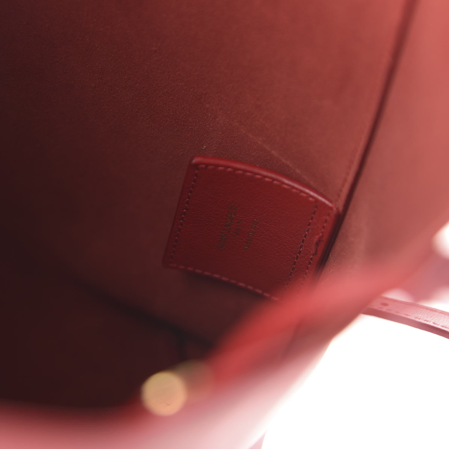 Saint Laurent Calfskin Toy Shopping Tote Rouge Opyum 9 of 10