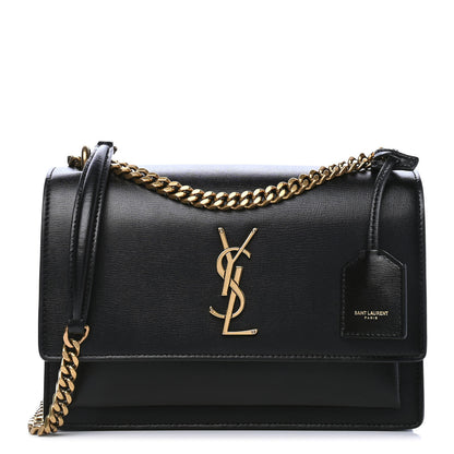 Saint Laurent Calfskin Medium Monogram Sunset Black 1 of 7