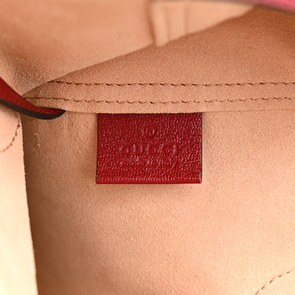 Gucci New Sakai Calfskin Lux Medium Dahlia Tote New Cherry Red 7 of 17