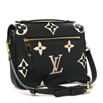 Louis Vuitton Empreinte Monogram Giant Pochette Metis Black Beige 3 of 10