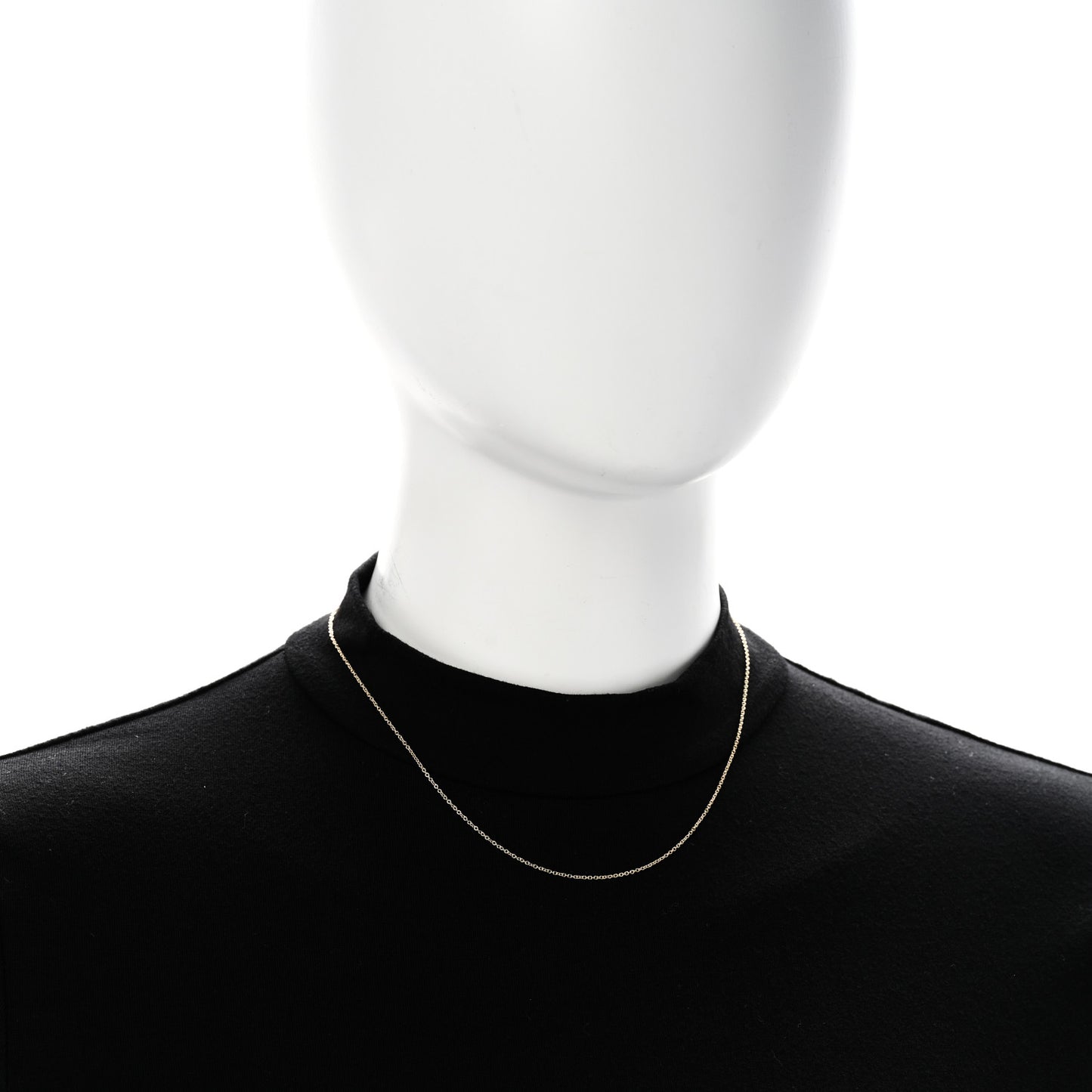 18K Yellow Gold Chain Necklace 16"