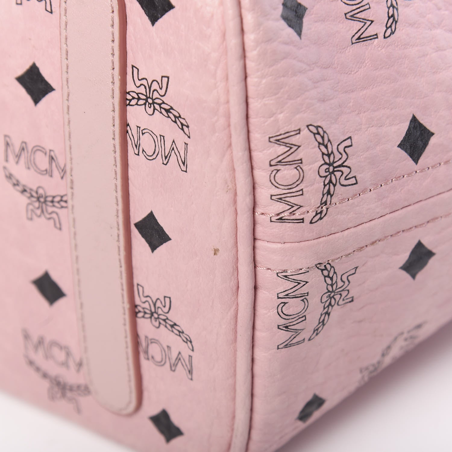 MCM Visetos Medium Liz Reversible Shopper Tote Soft Pink 16 of 25