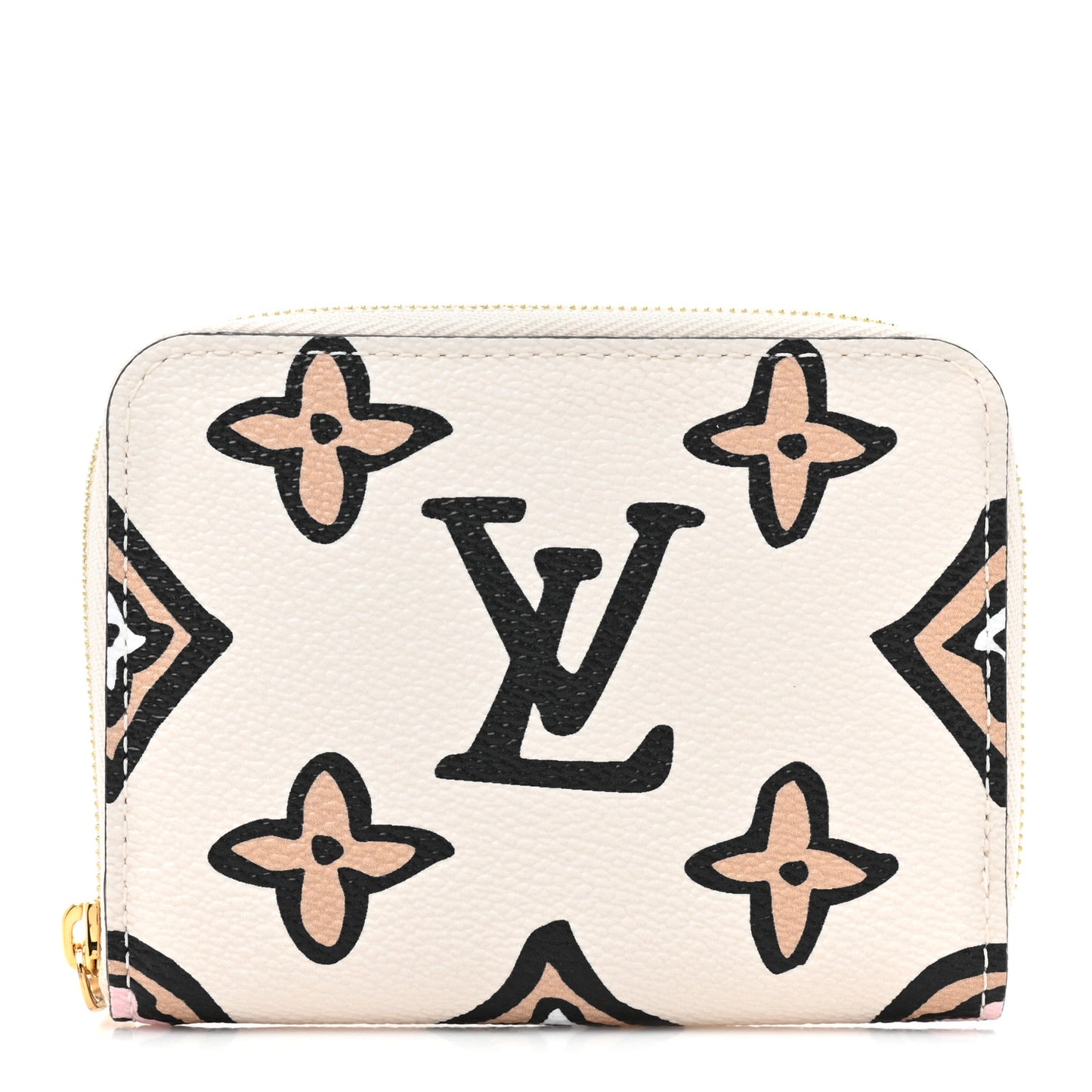 Monogram Giant Wild At Heart Zippy Coin Purse Creme