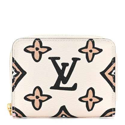 Louis Vuitton Monogram Giant Wild At Heart Zippy Coin Purse Creme 1 of 10