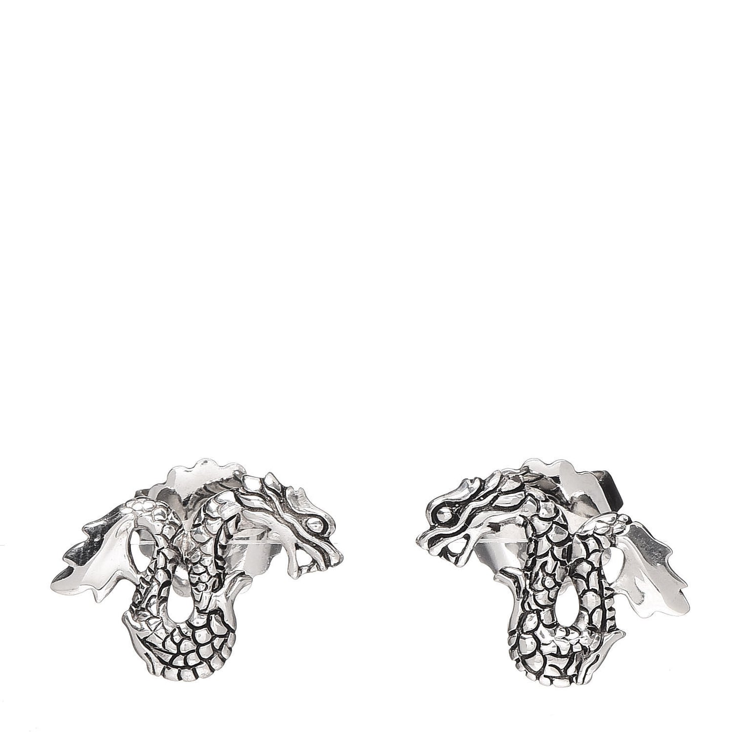 Sterling Silver Naga Post Earrings
