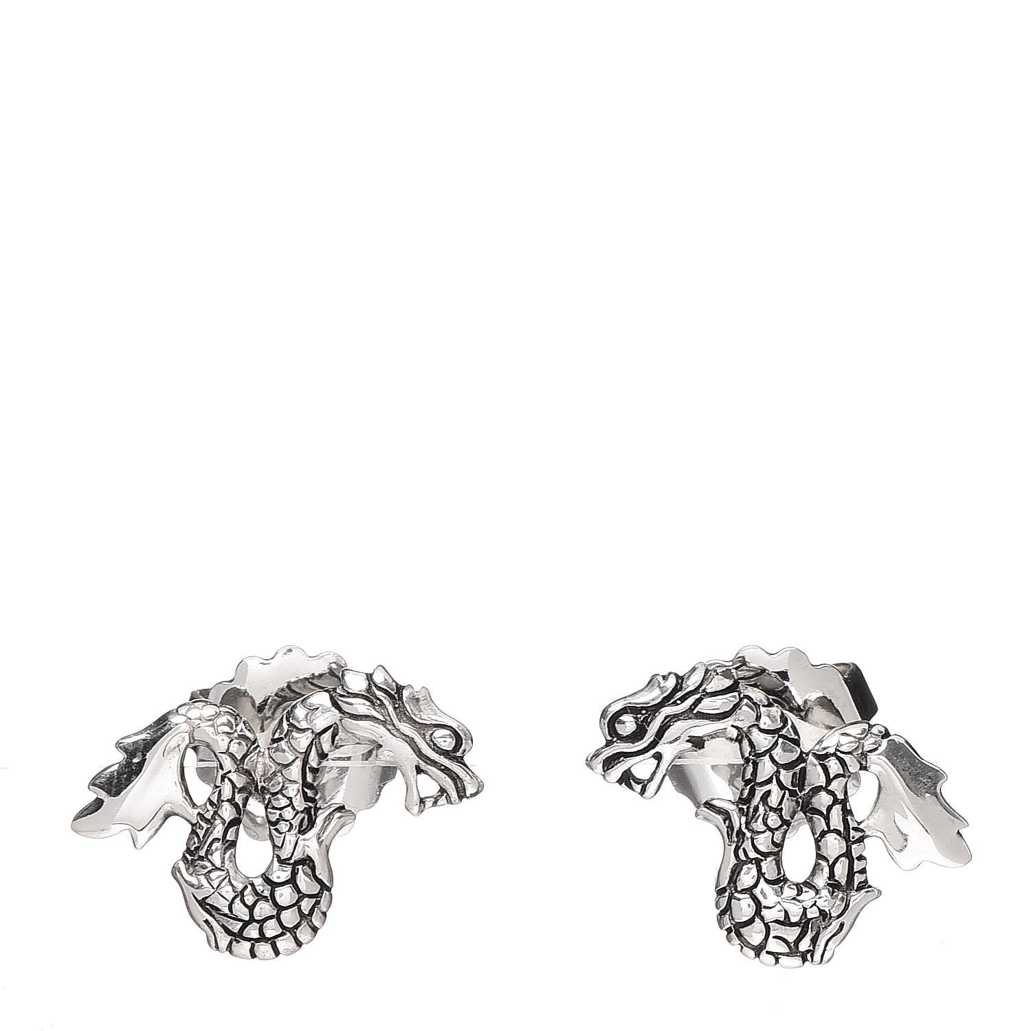John Hardy Sterling Silver Naga Post Earrings 1 of 4