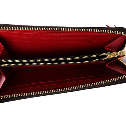 Louis Vuitton Damier Ebene Clemence Wallet Cherry 5 of 7