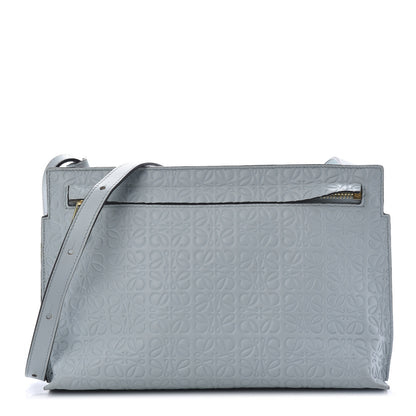 Loewe Calfskin Embossed Mini Repeat T Crossbody Bag Stone Blue 1 of 11