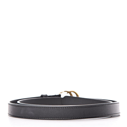 Gucci Calfskin Double G 20mm Belt 85 34 Black 3 of 7
