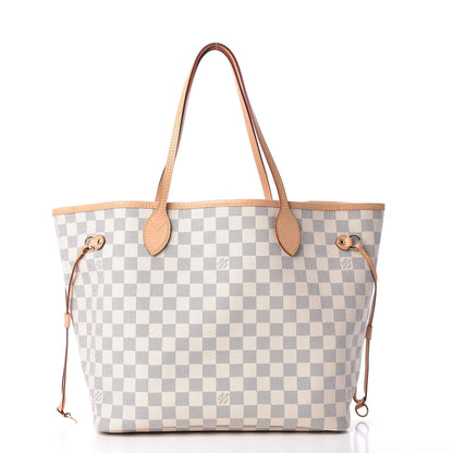 Louis Vuitton Damier Azur Neo Neverfull MM Rose Ballerine 3 of 10