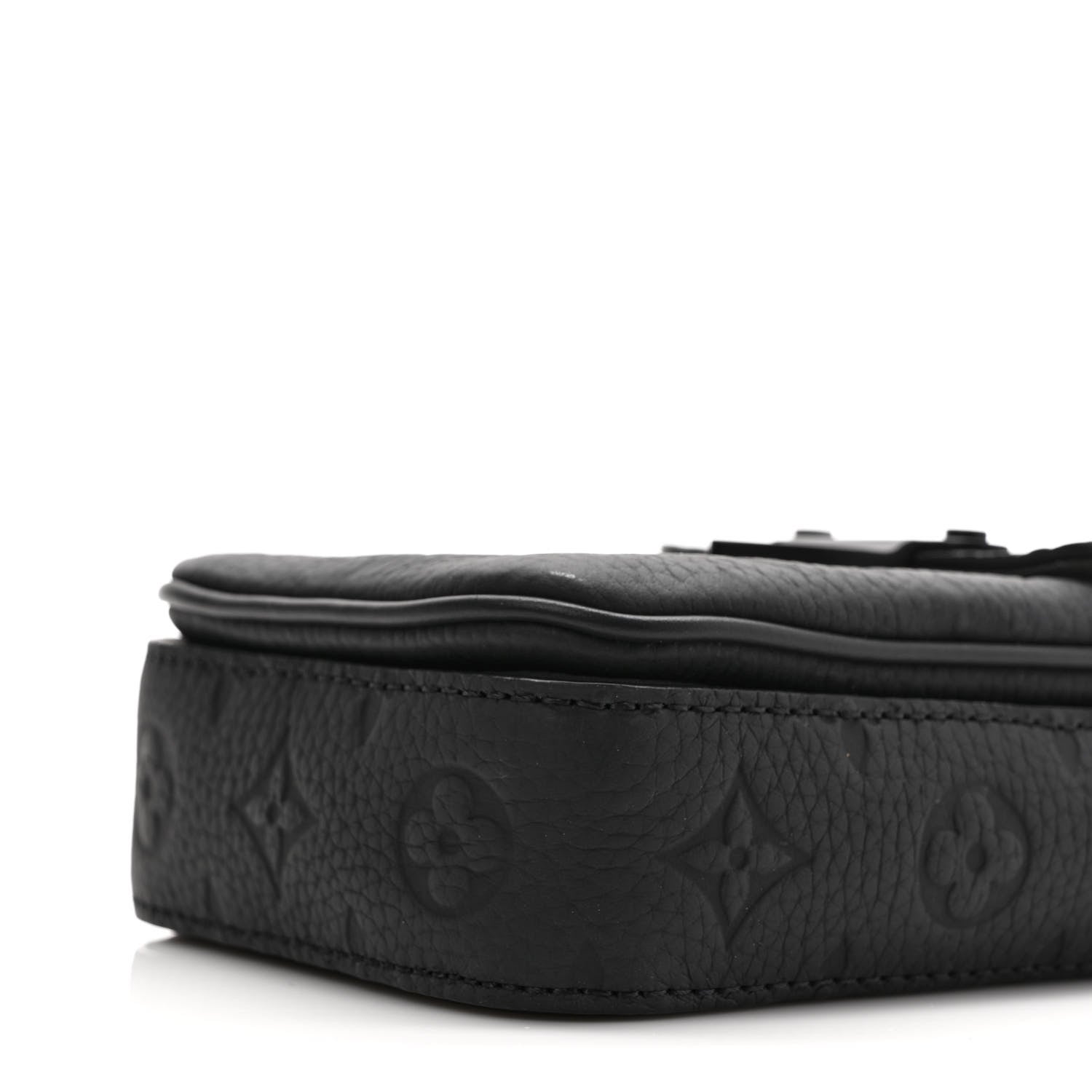 Louis Vuitton Taurillon Monogram S Lock Wearable Wallet Black 8 of 8