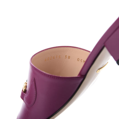 Gucci Malaga Kid Zumi Mid Heel Slide Sandals 38 Fucsia 80 9 of 10