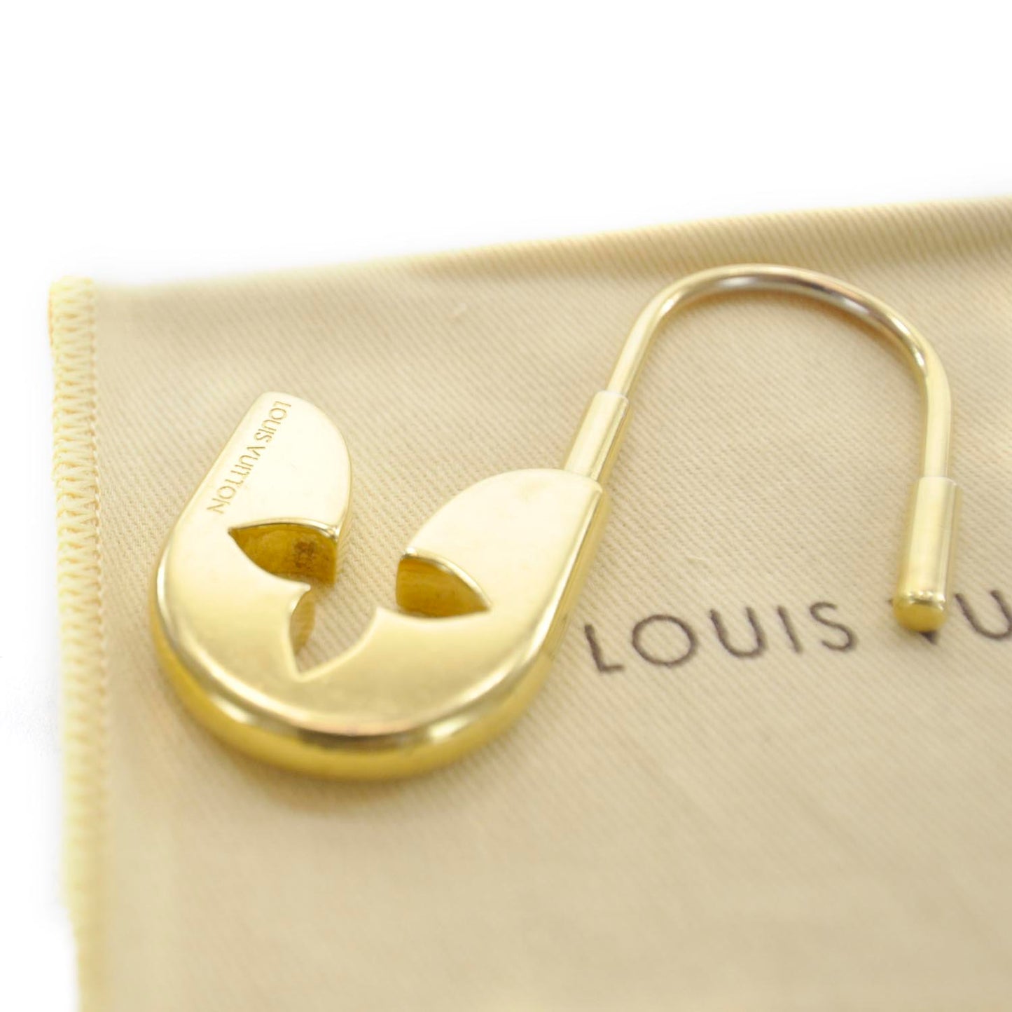 Couture Safety Pin Key Holder Gold