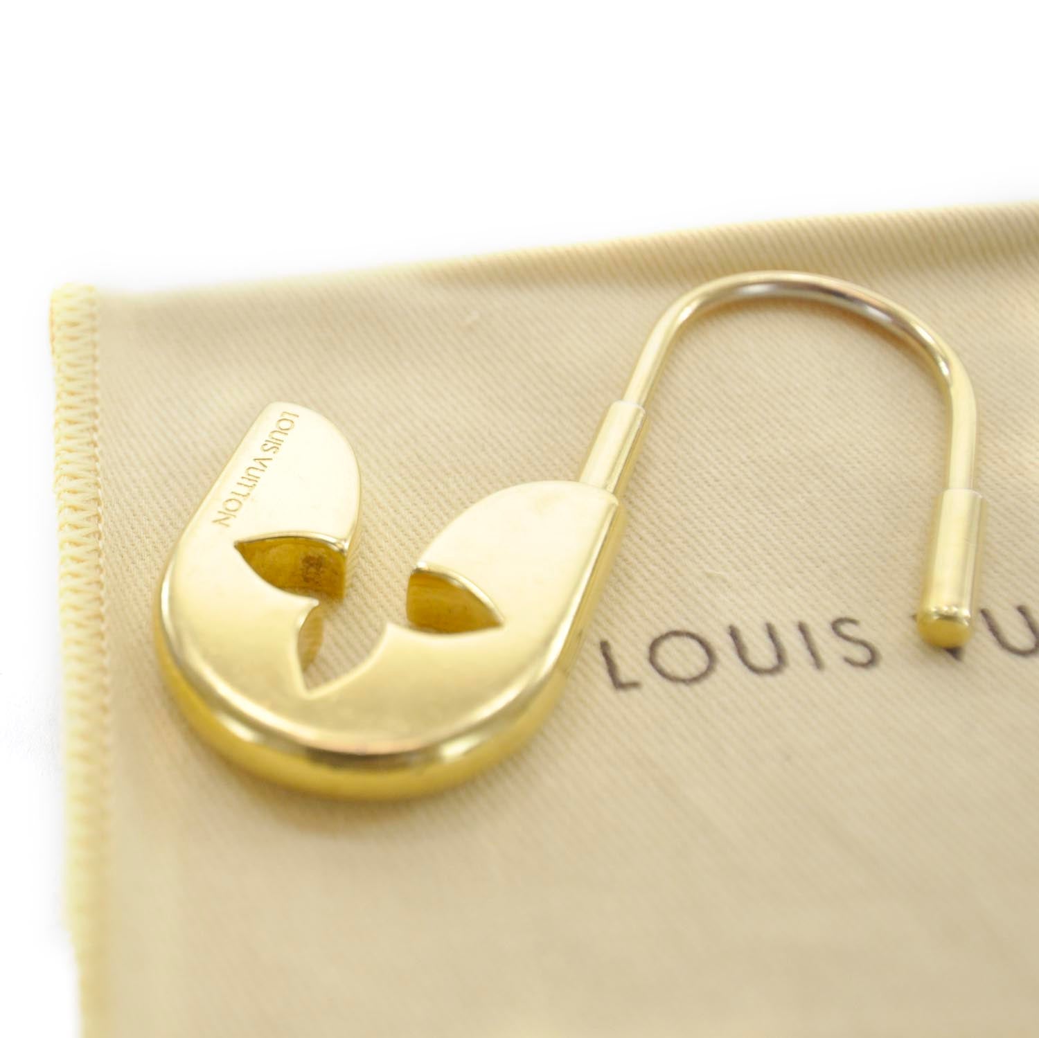 Louis Vuitton Couture Safety Pin Key Holder Gold 3 of 4