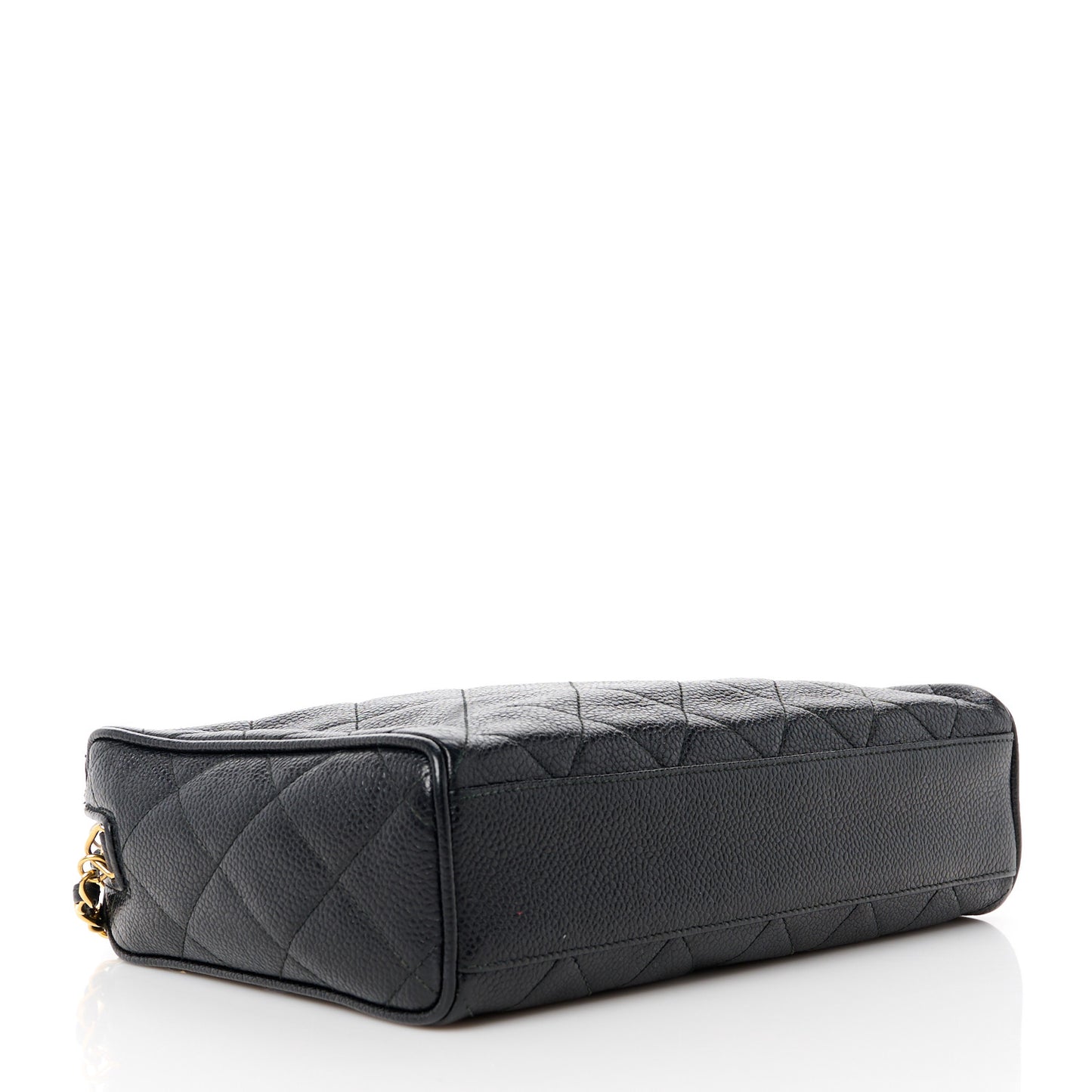 Caviar Quilted Camera Case Black