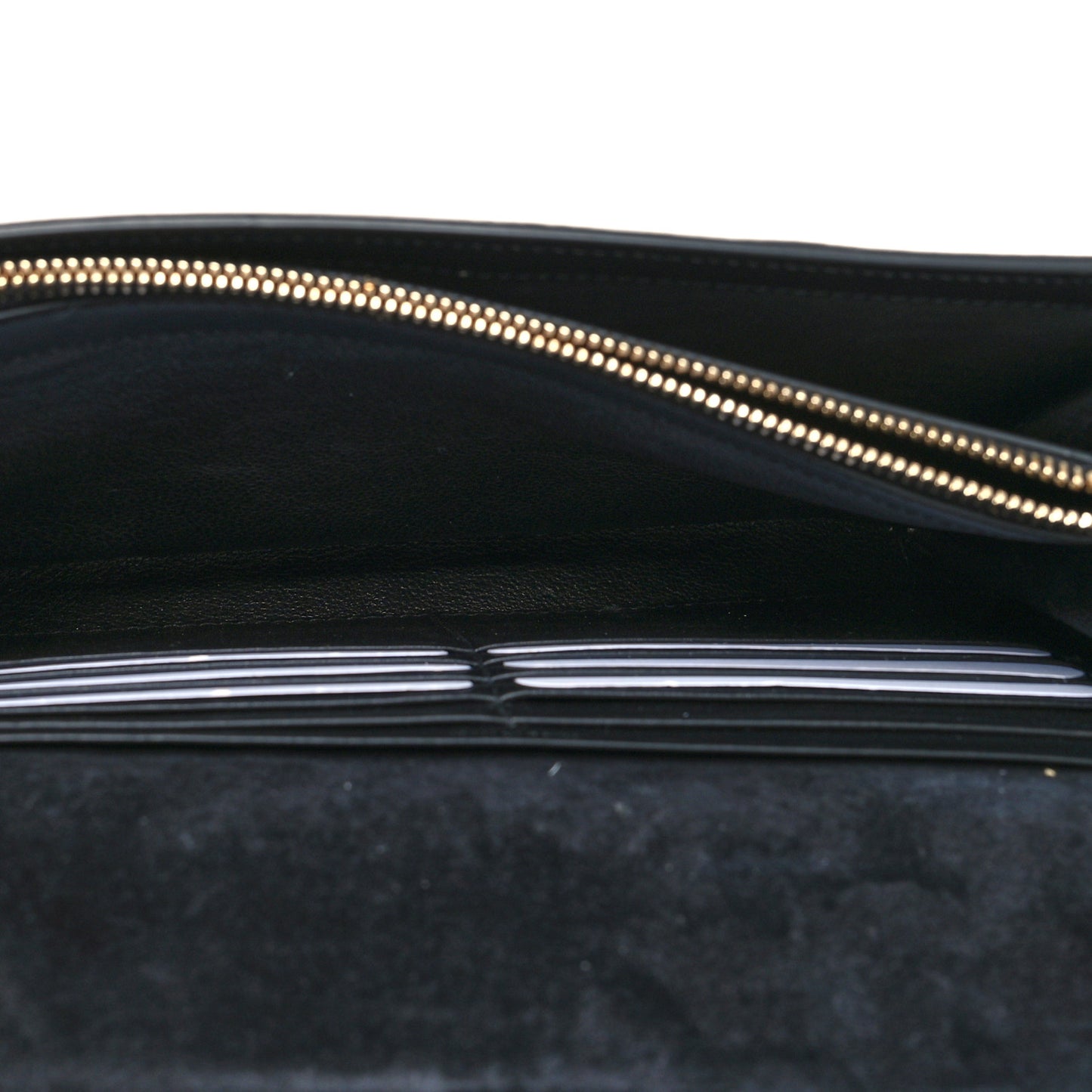 Metallic Crinkled Calfskin Belle de Jour Chain Clutch Silver