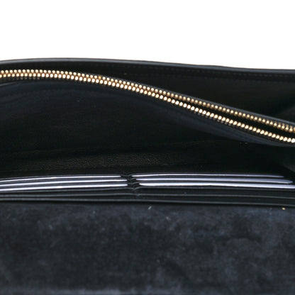 Saint Laurent Metallic Crinkled Calfskin Belle de Jour Chain Clutch Silver 6 of 16