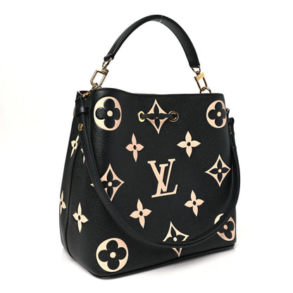 Louis Vuitton Empreinte Monogram Giant Neonoe MM Black Beige 4 of 10