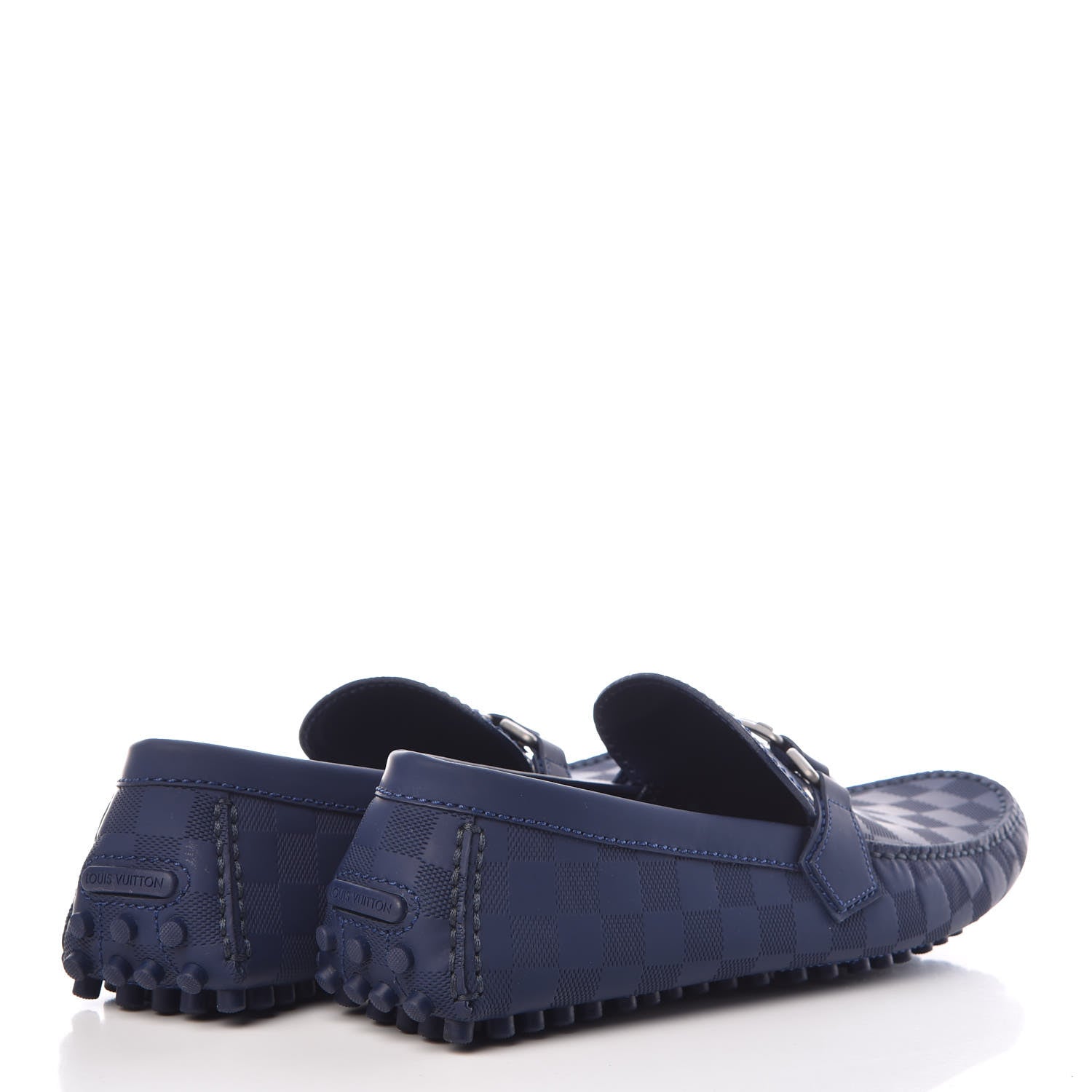 Louis Vuitton Damier Infini Mens Hockenheim Moccasin Loafers 10.5 Cosmos 4 of 8
