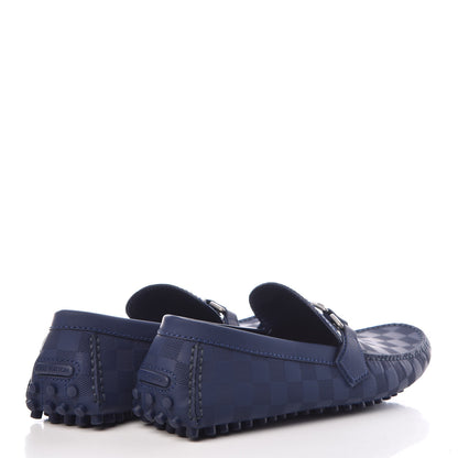 Louis Vuitton Damier Infini Mens Hockenheim Moccasin Loafers 10.5 Cosmos 4 of 8