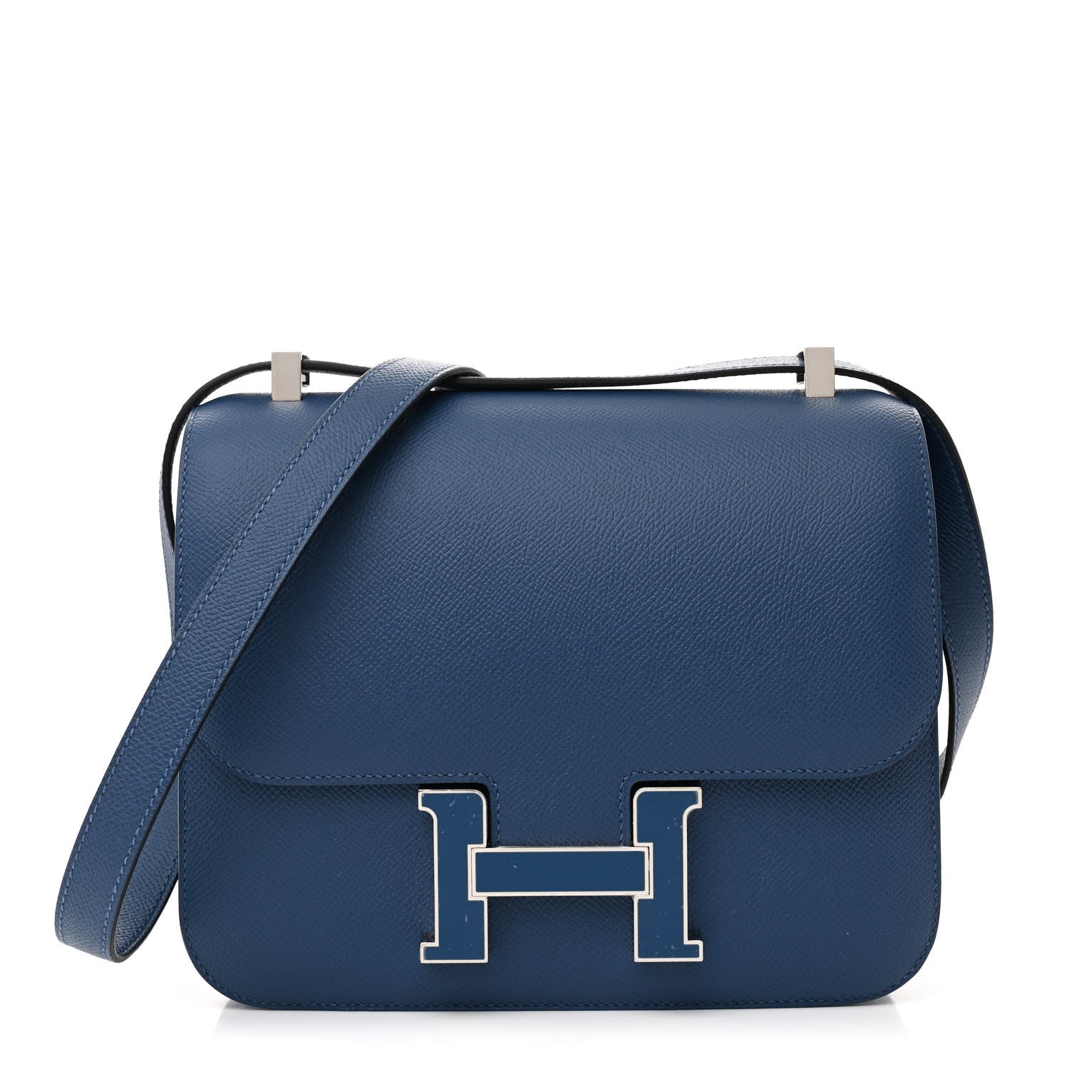 Hermes Epsom Enamel Constance 24 Deep Blue 1 of 14