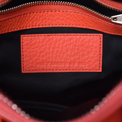 Alexander Wang Pebbled Lambskin Rocco Tangerine Pale Gold Hardware 10 of 13