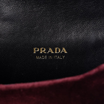 Prada Velvet Crocodile Micro Cahier Bag Ribes Black 7 of 10