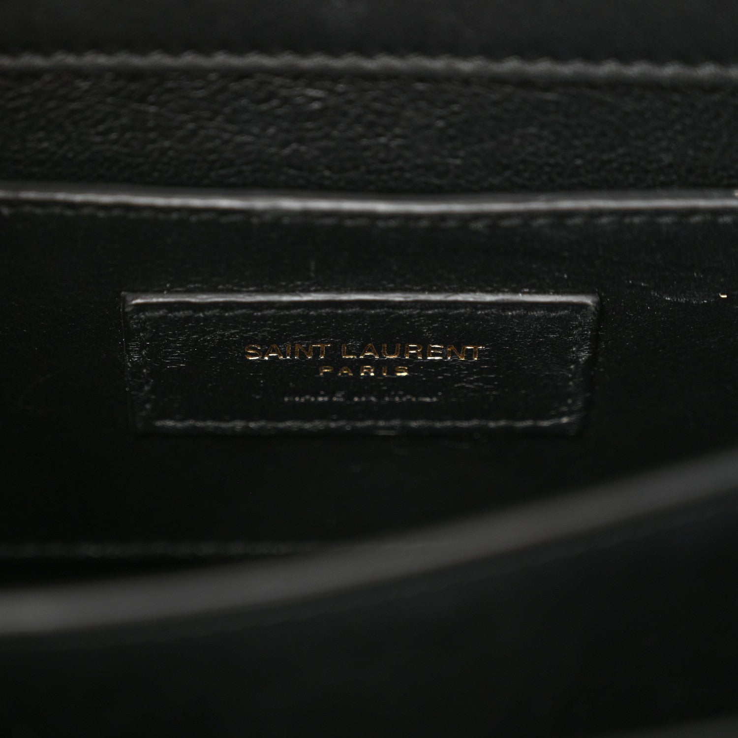 Saint Laurent Raffia Calfskin Mini Classic Monogram Cassandra Top Handle Black Natural 6 of 15