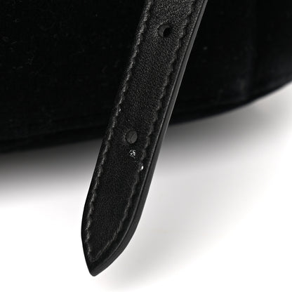 Gucci Velvet Matelasse GG Marmont Dome Backpack Black 16 of 20
