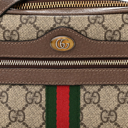 Gucci GG Supreme Monogram Web Mini Ophidia Shoulder Bag Brown 7 of 14