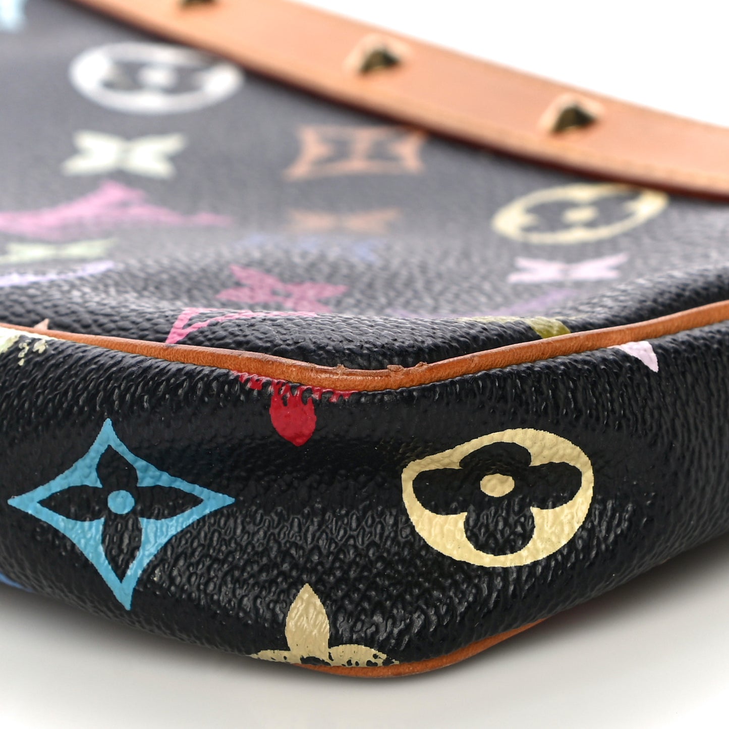 Monogram Multicolor Pochette Accessories Black