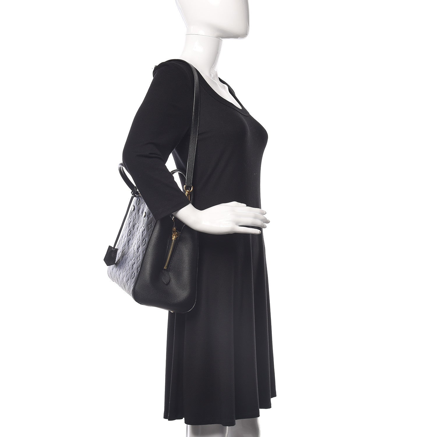 Louis Vuitton Empreinte Montaigne MM Black 3 of 14