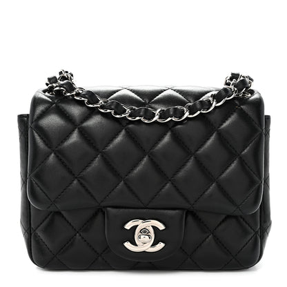 Chanel Lambskin Quilted Mini Square Flap Black 1 of 10