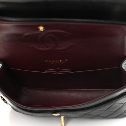 Chanel Lambskin Quilted Medium Double Flap Black 6 of 13