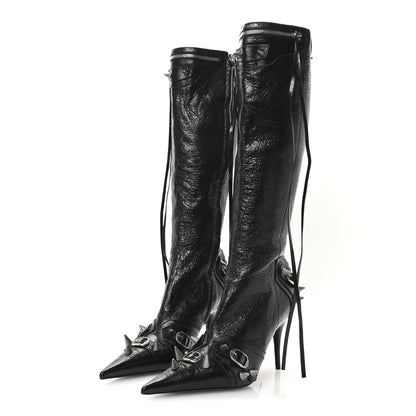 Balenciaga Agneau Arena Spike Spiked Cagole 90mm Boots 39 Black 4 of 8