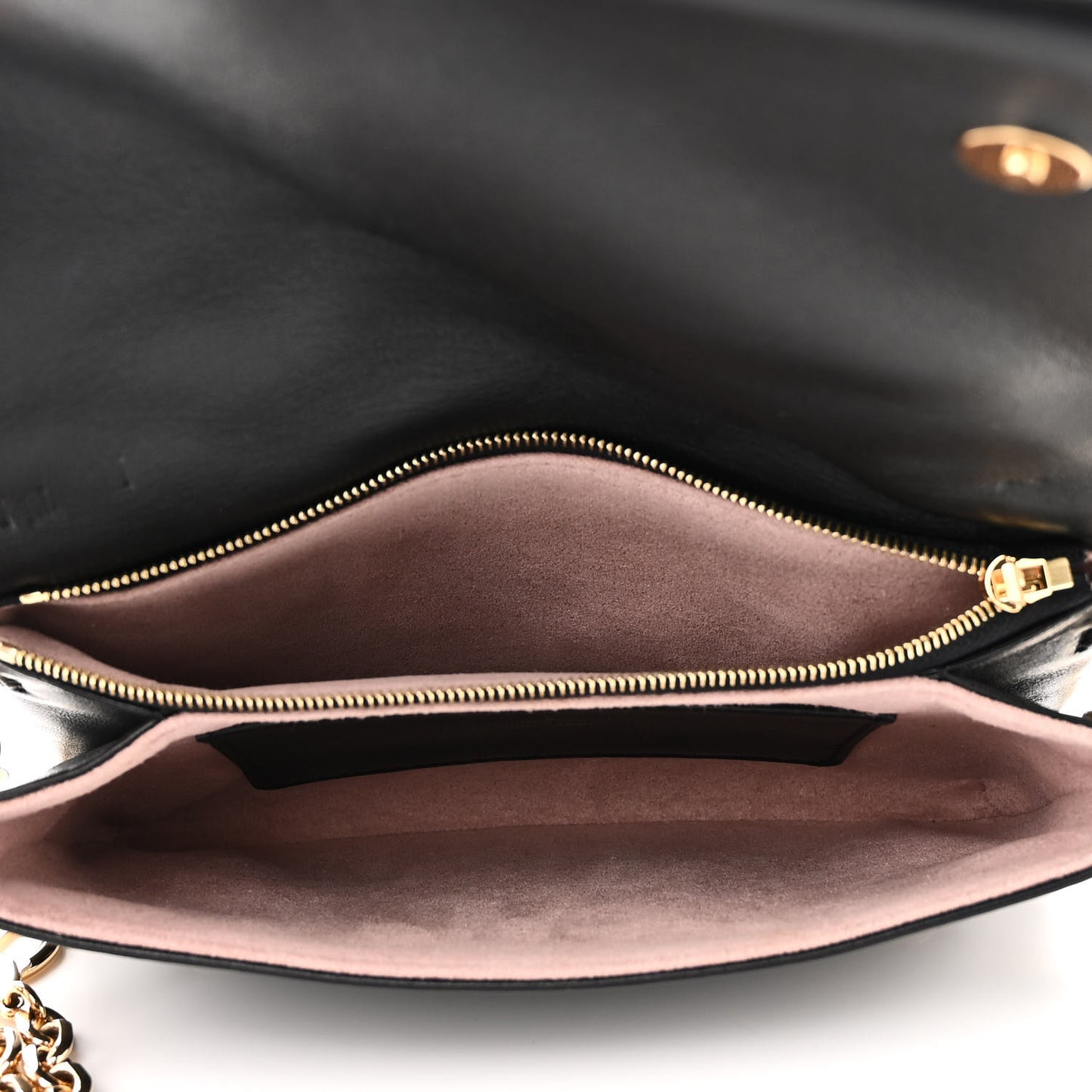 Lambskin Embossed Monogram Pochette Coussin Black